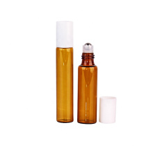 10ml amber roll on refillable glass perfume bottle for skin care